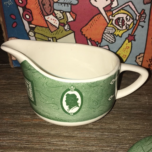 Colonial homestead 1950s cream and sugar bowl - Picture 5 of 14